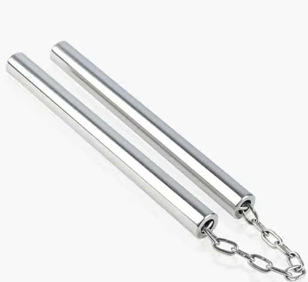 Côn nhị khúc Inox có chuông kêu leng keng
