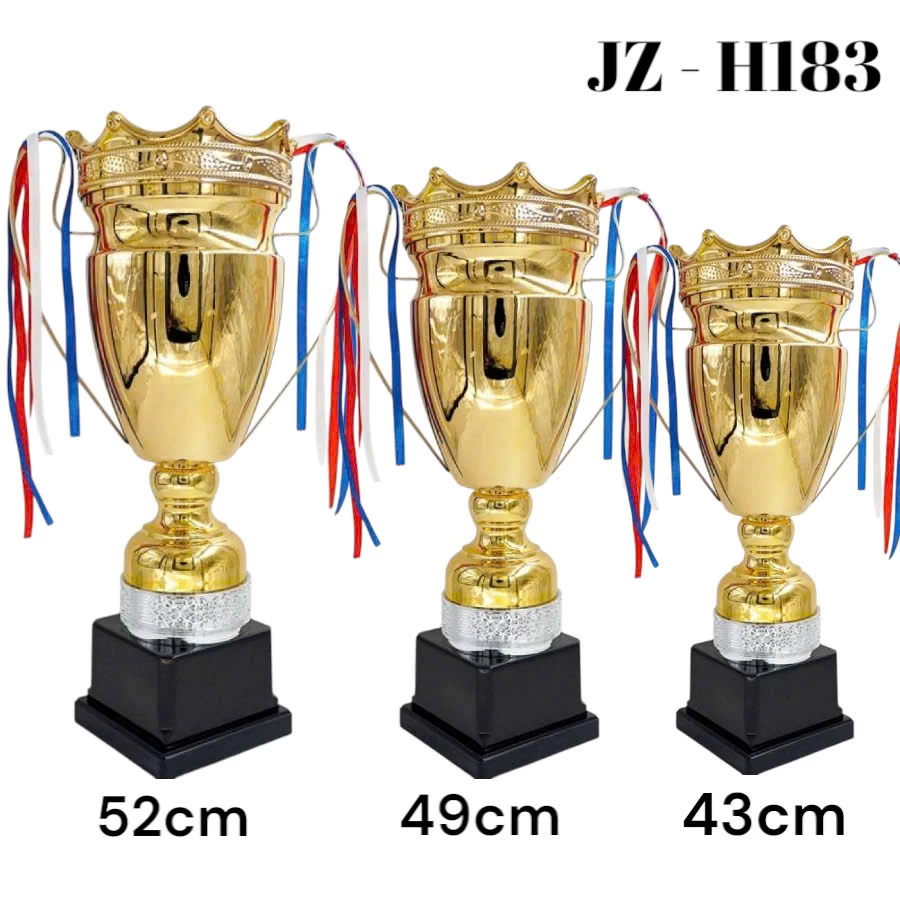 Cúp kim loại vàng JZ-H183 ( Kích thước 43cm, 49cm, 52 cm)