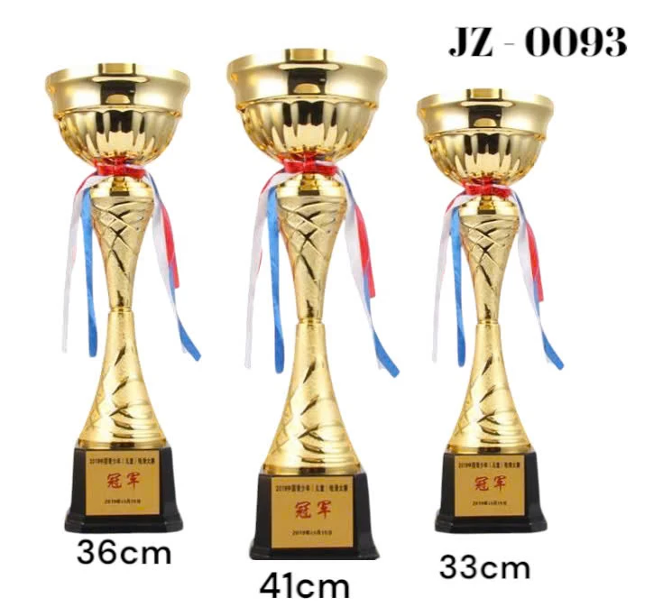 Cúp kim loại vàng JZ-0093 ( Kích thước 33cm, 36cm, 41 cm)