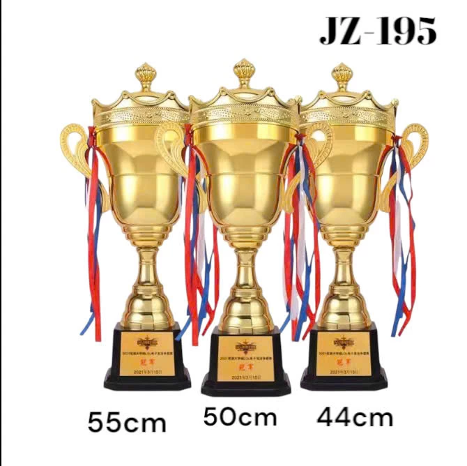 Cúp kim loại vàng JZ-H195 ( Kích thước 44cm, 50cm, 55 cm)